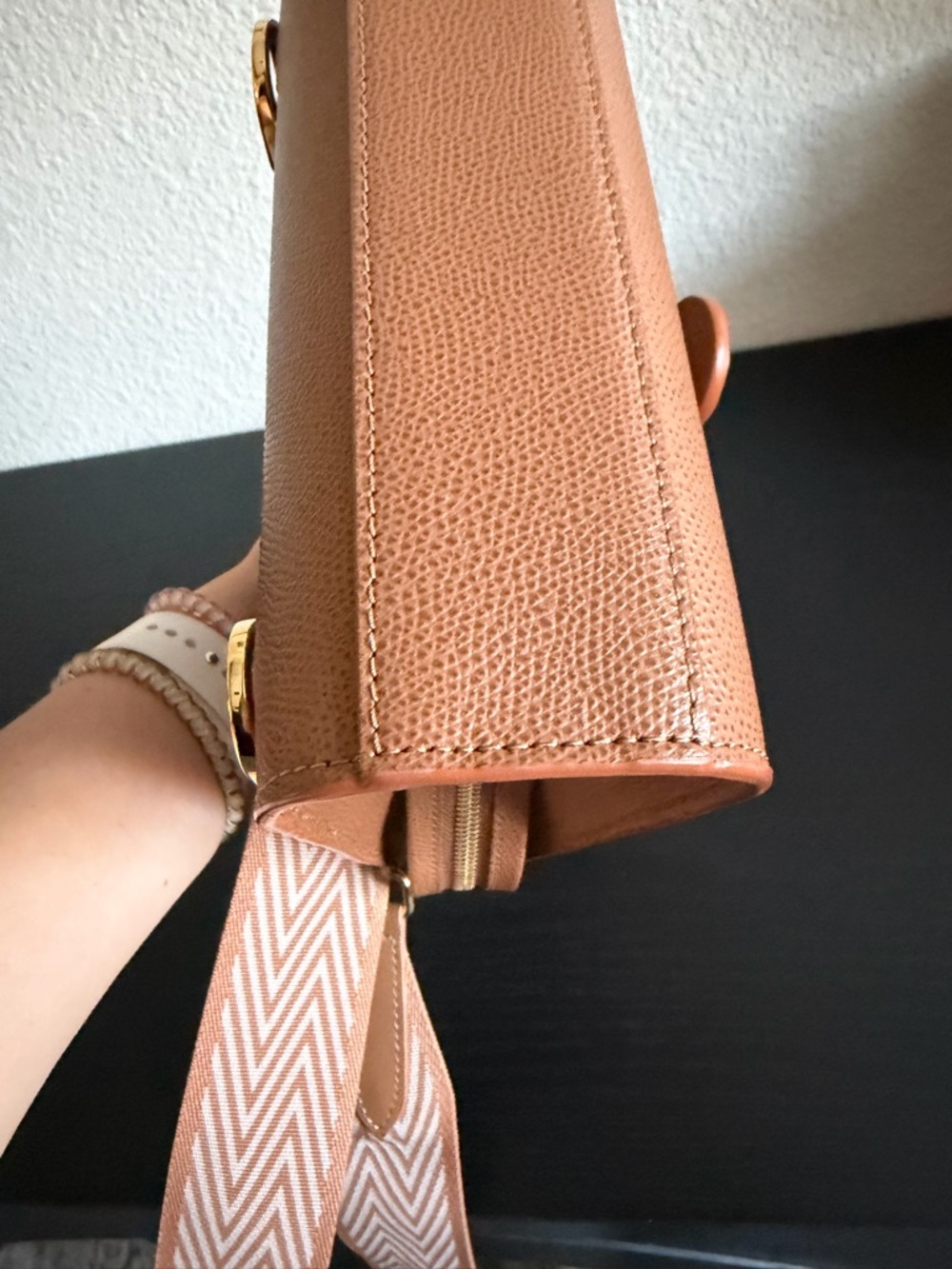 Senreve Alunna Bag in Chestnut w/Extra Bonus Strap - Picture 5 of 12
